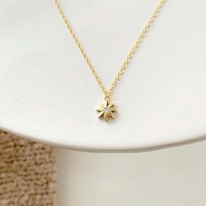 Gold Anise Star Dainty Necklace